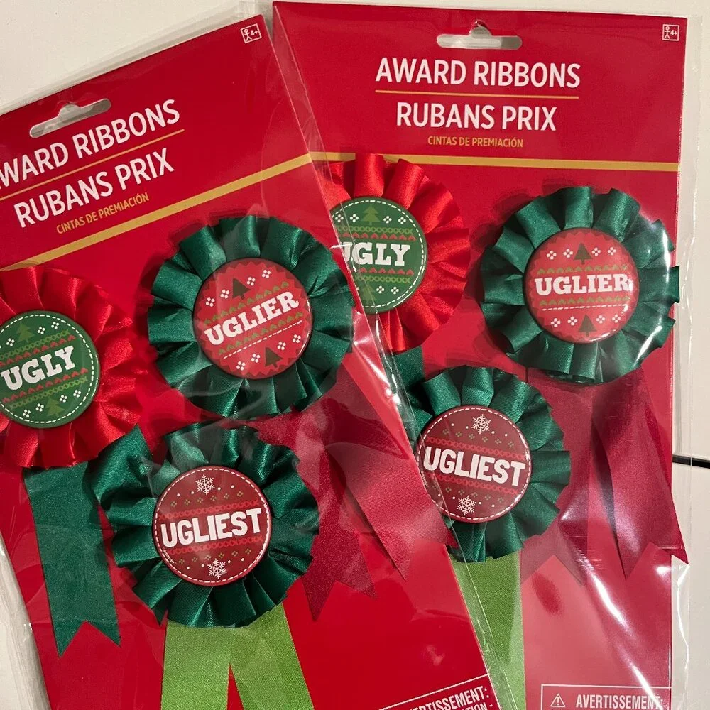 Christmas Ugly Sweater‎ Awards (2 Sets / 1st 2nd, 3rd Place) NEW (ps/x)